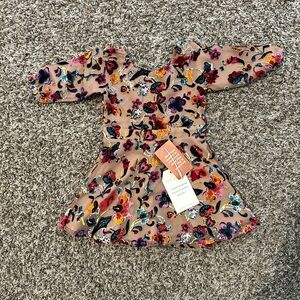 Ivy City Co Floral Kids Dress - Pink and Purple